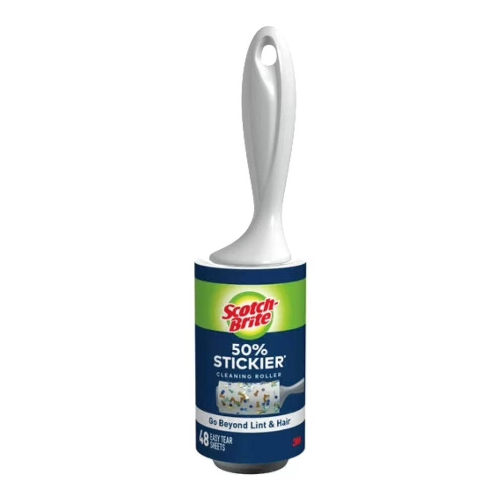 Scotch-Brite 50% Stickier Cleaning Lint Roller, Pack of 5