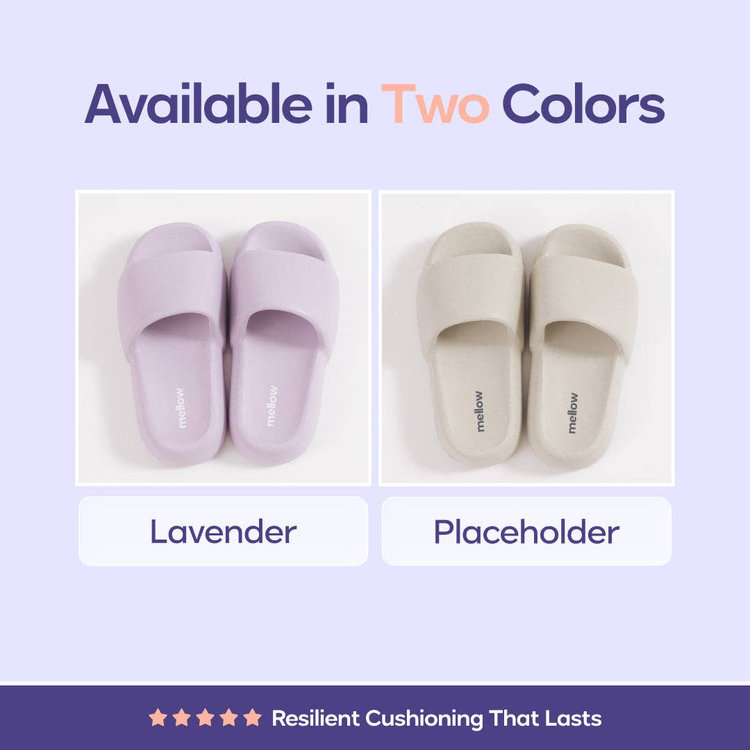 MellowSoft™ Cloud Slides: Lilac / XL(W9–10 / M8–9)