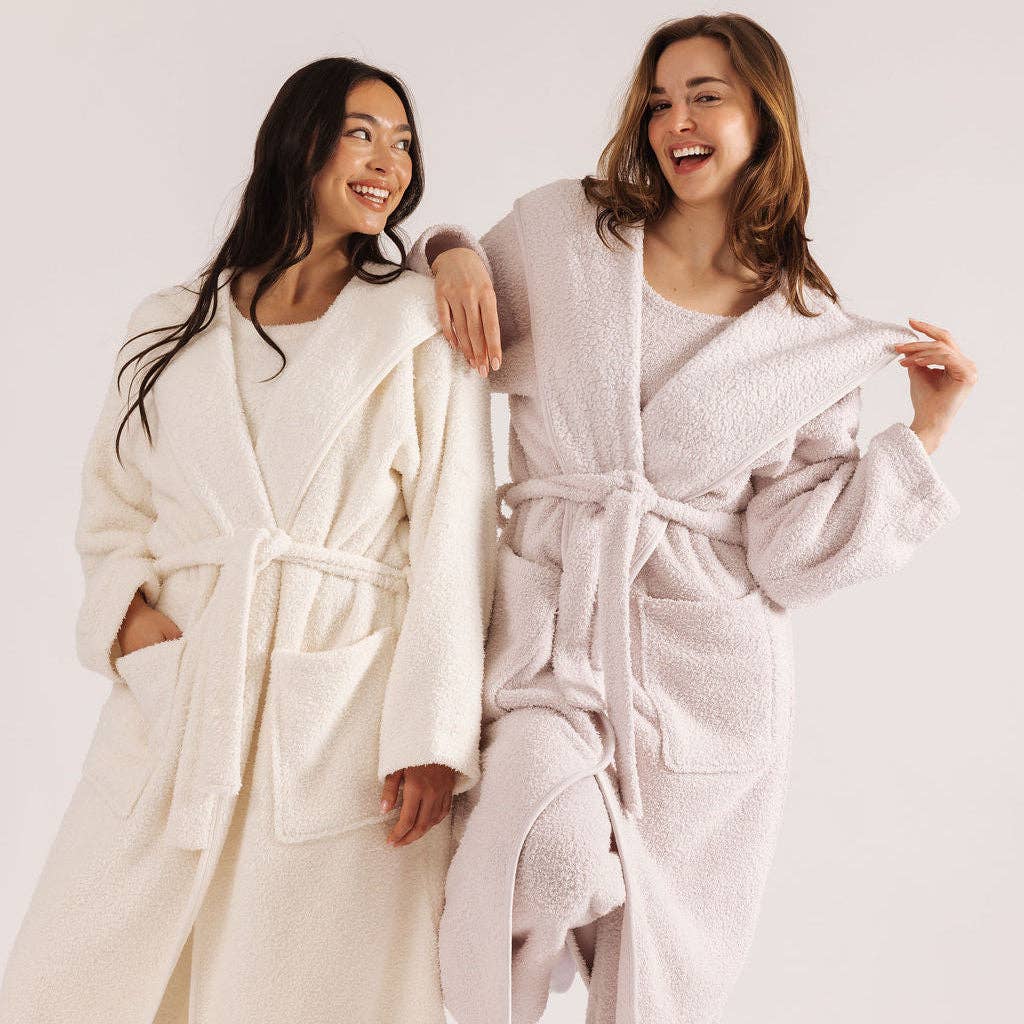 MellowSoft™ Hooded Robe: Lilac / L