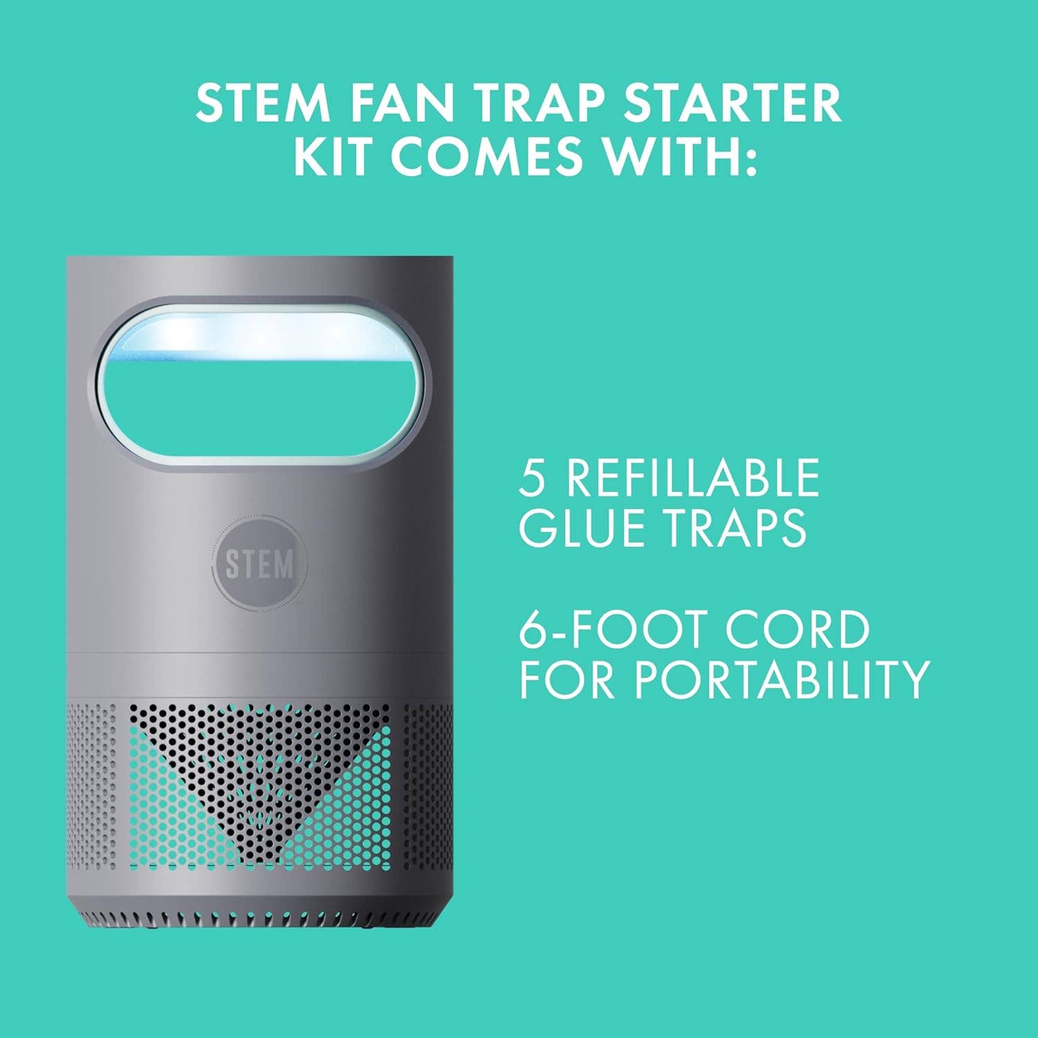 STEM Flying Insects Fan Trap Starter Kit: 1 Device + 5 Glue Traps