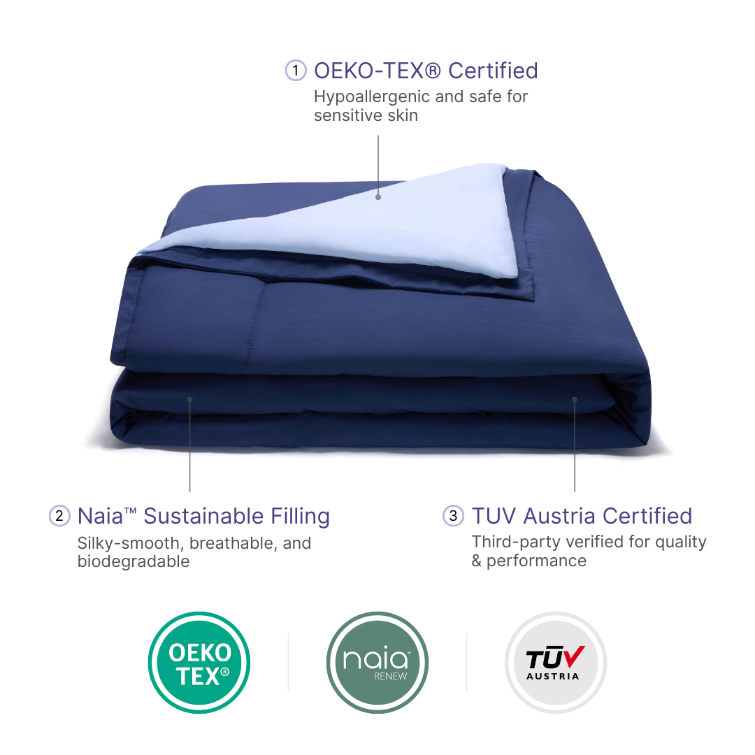 Temperature Control Dual-Layer Comforter: Ivory / Twin/Twin XL