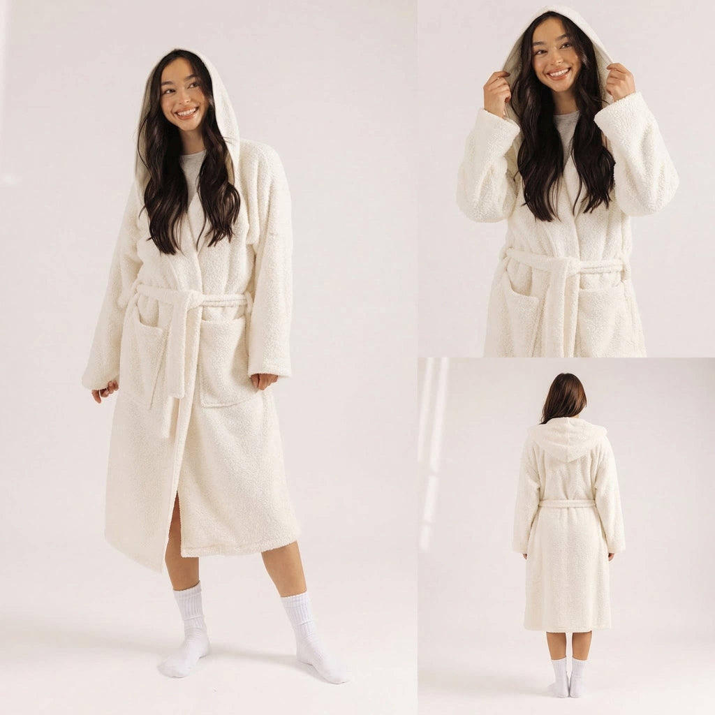 MellowSoft™ Hooded Robe: Lilac / L