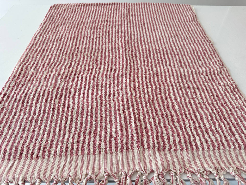 Bath Towel 36x 70, Beach Towel, Soft Thick Towel, Bathroom Bath Towel 36x 70, Beach Towel, Soft Thick Towel, Organic, Bathroom Stripes - Rose