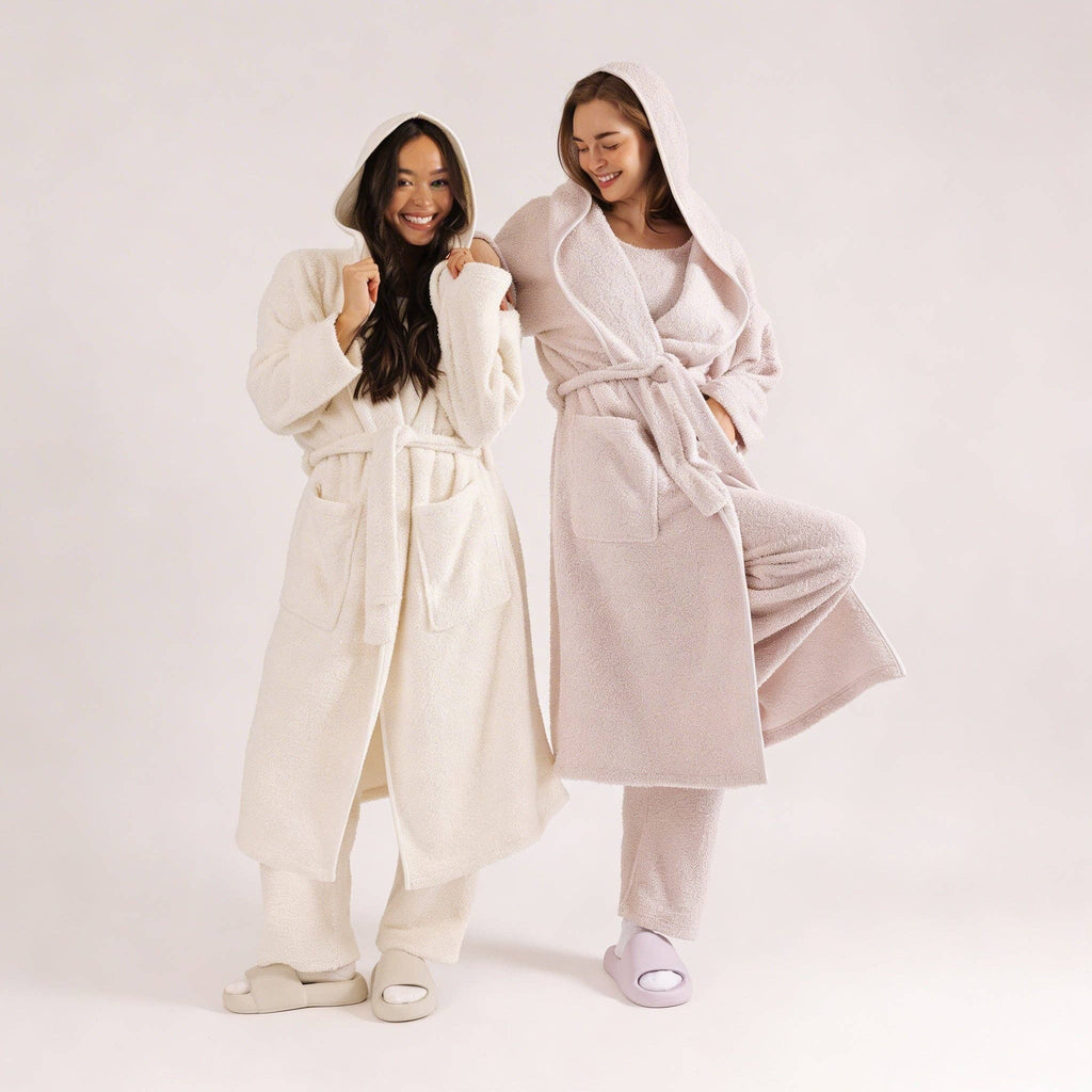 MellowSoft™ Hooded Robe: Lilac / L