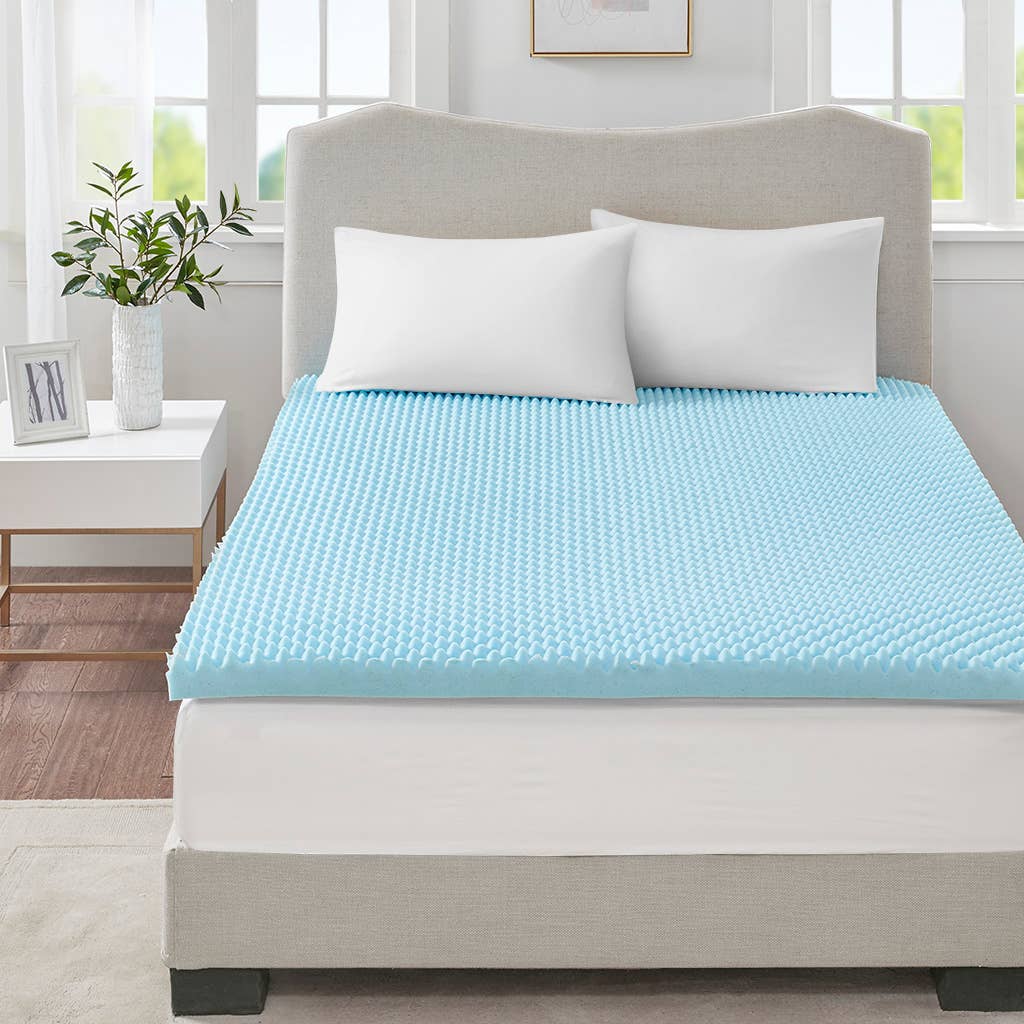 Cooling Gel Memory Foam Mattress Topper 1.5" or 3": Twin / 1.5" Thick