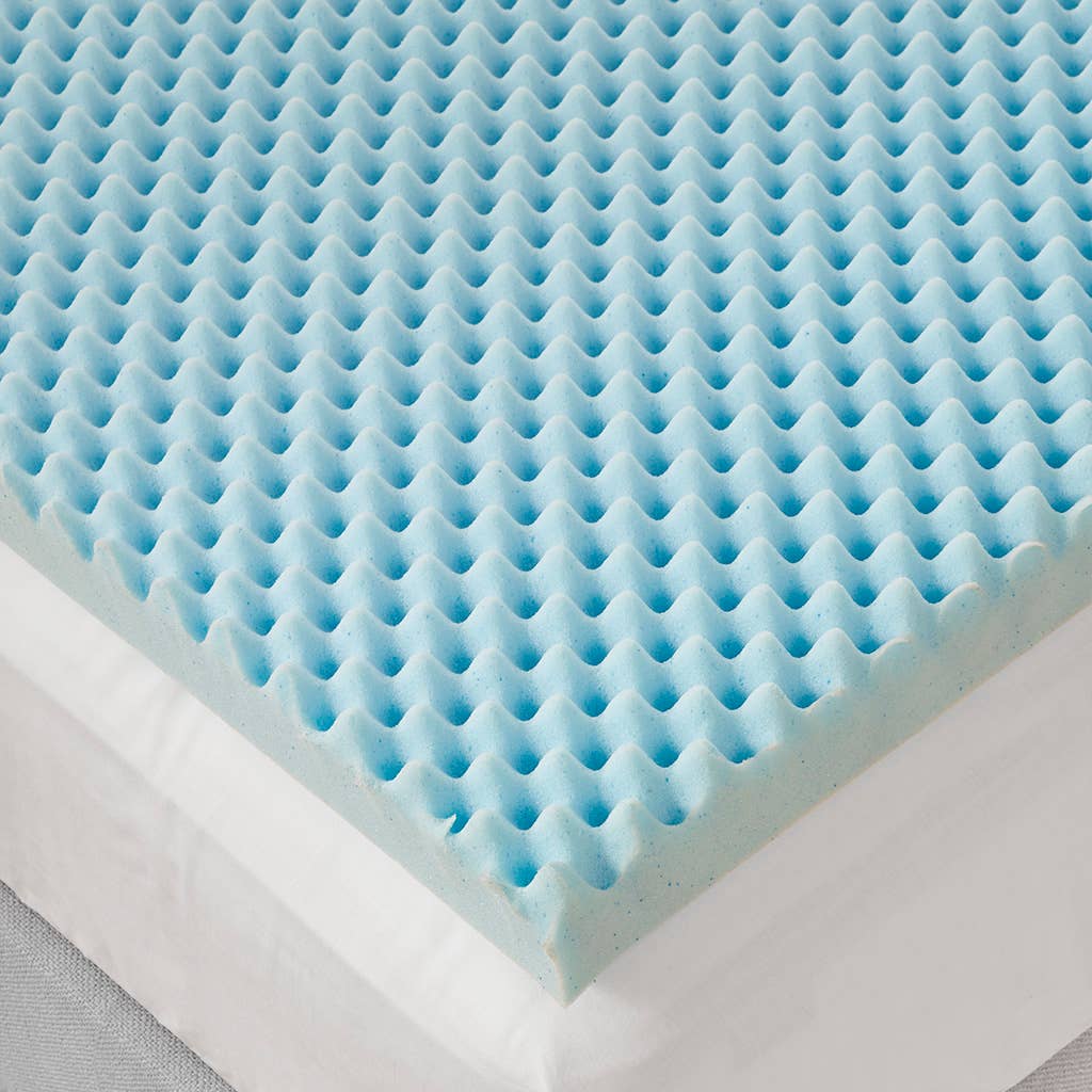 Cooling Gel Memory Foam Mattress Topper 1.5" or 3": Twin / 1.5" Thick