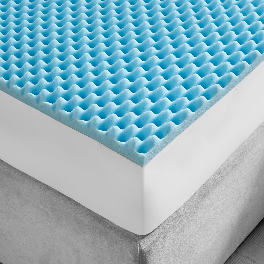 Cooling Gel Memory Foam Mattress Topper 1.5" or 3": Twin / 1.5" Thick