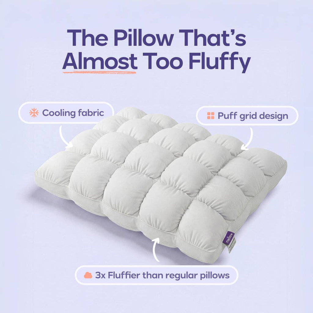 Mellow Puff Pillow: White
