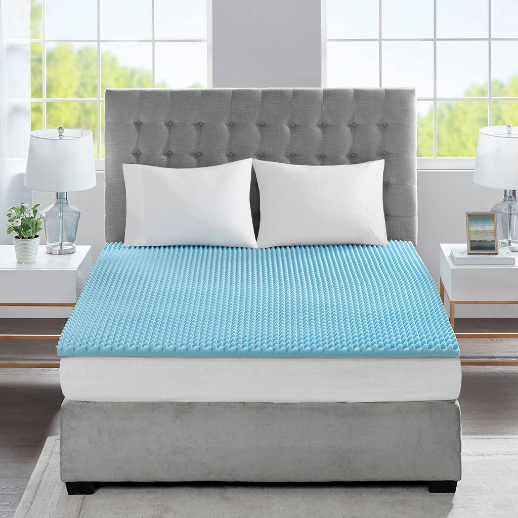 Cooling Gel Memory Foam Mattress Topper 1.5" or 3": Twin / 1.5" Thick