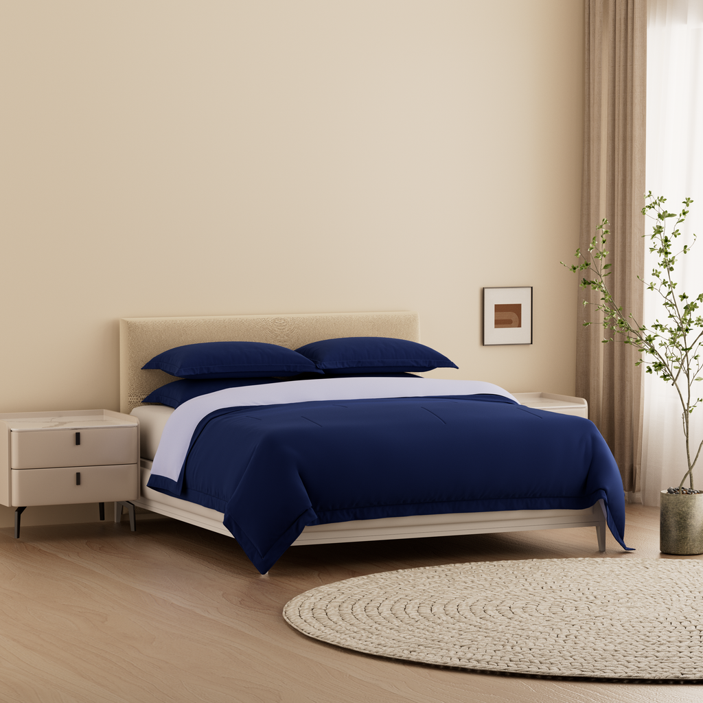 Temperature Control Dual-Layer Comforter: Ivory / Twin/Twin XL