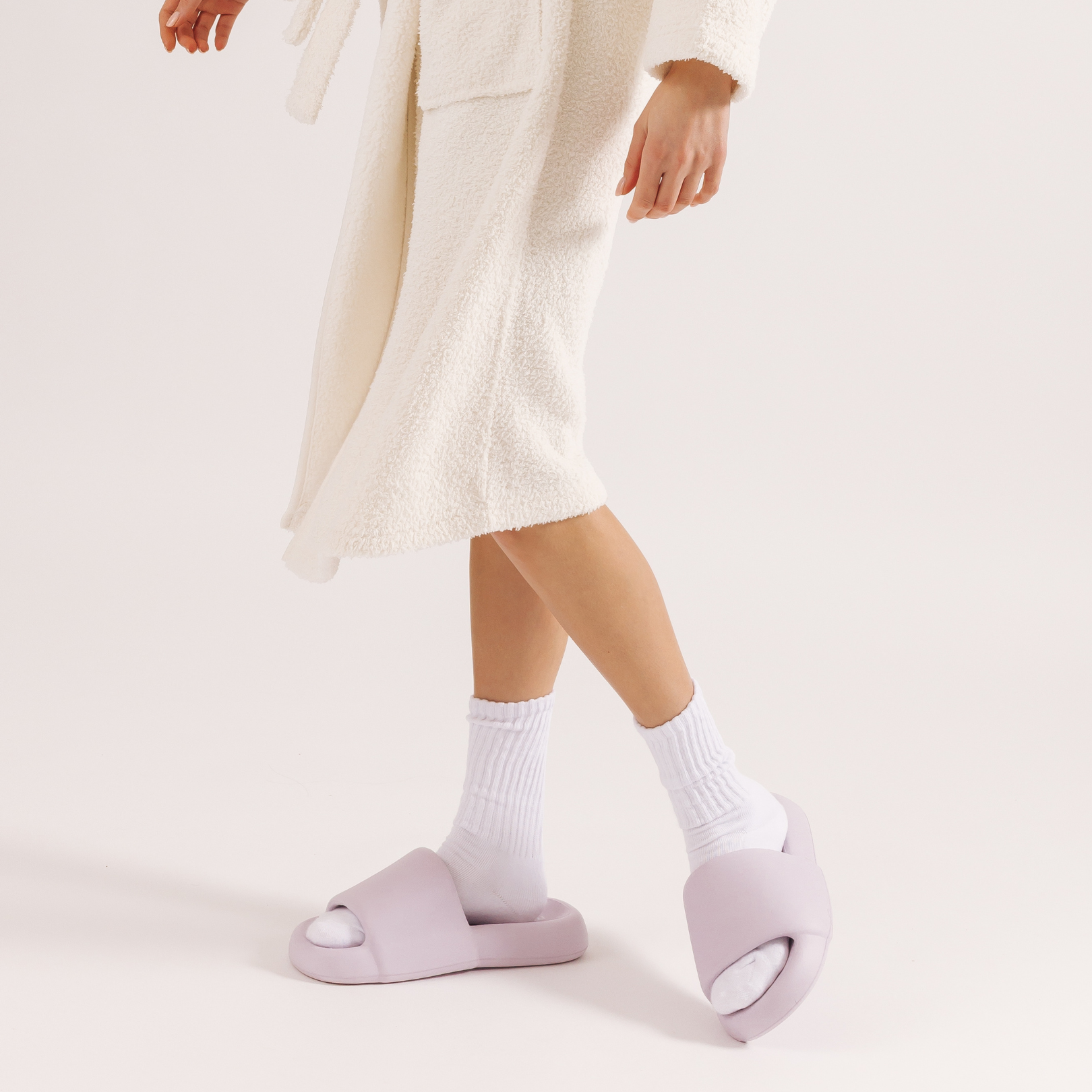 MellowSoft™ Cloud Slides: Lilac / XL(W9–10 / M8–9)