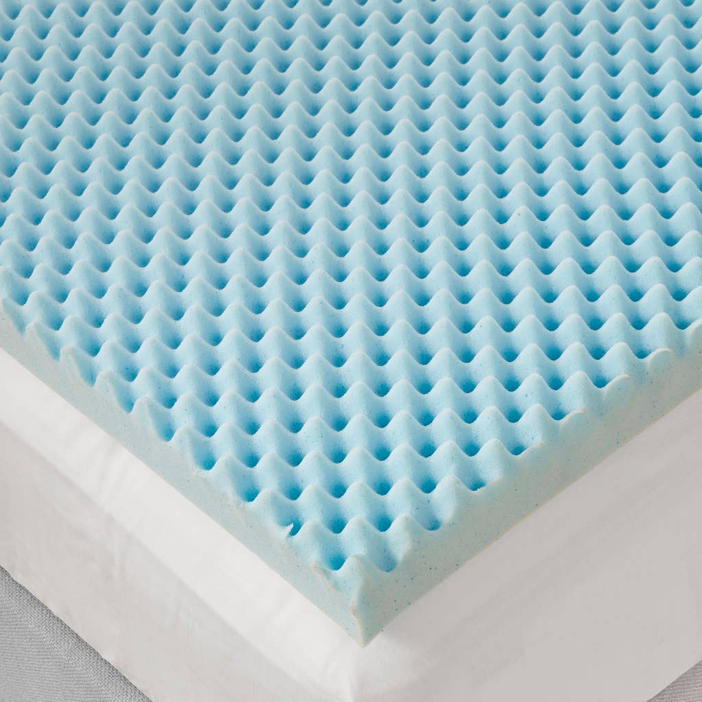 Cooling Gel Memory Foam Mattress Topper 1.5" or 3": Twin / 1.5" Thick