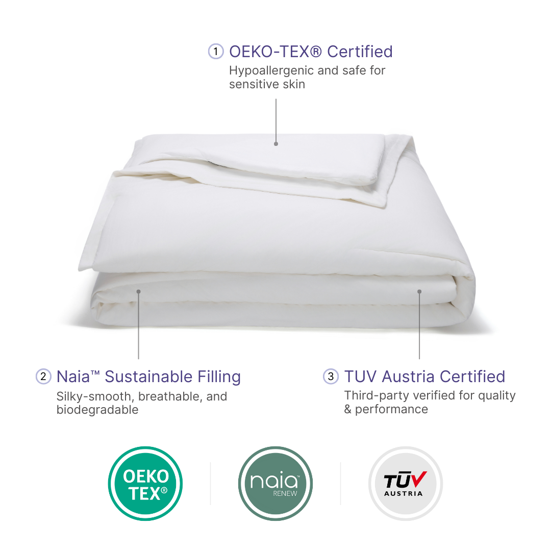 Temperature Control Dual-Layer Comforter: Ivory / Twin/Twin XL