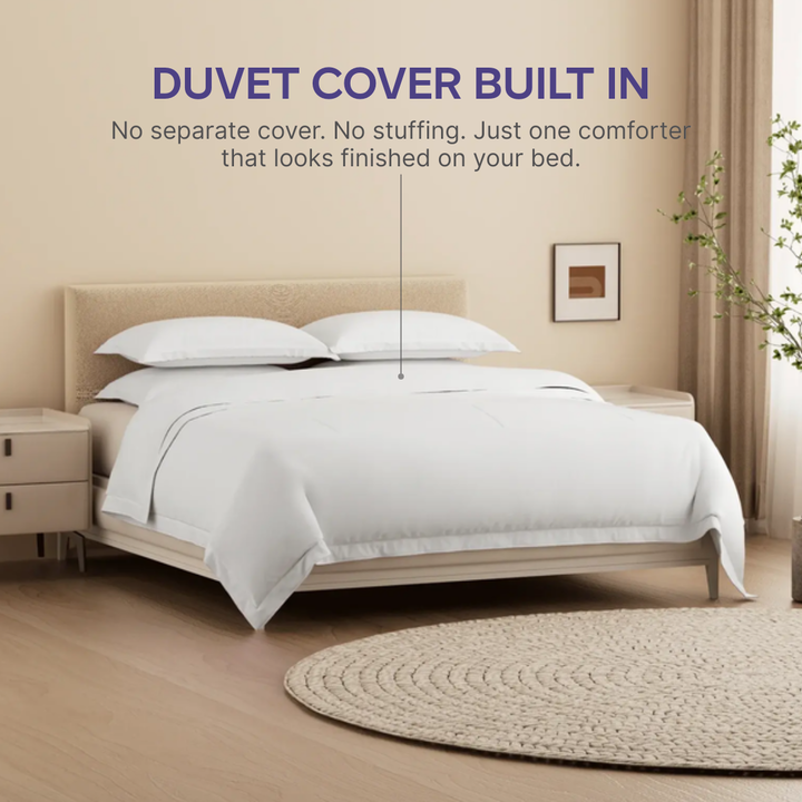 Temperature Control Dual-Layer Comforter: Ivory / Twin/Twin XL