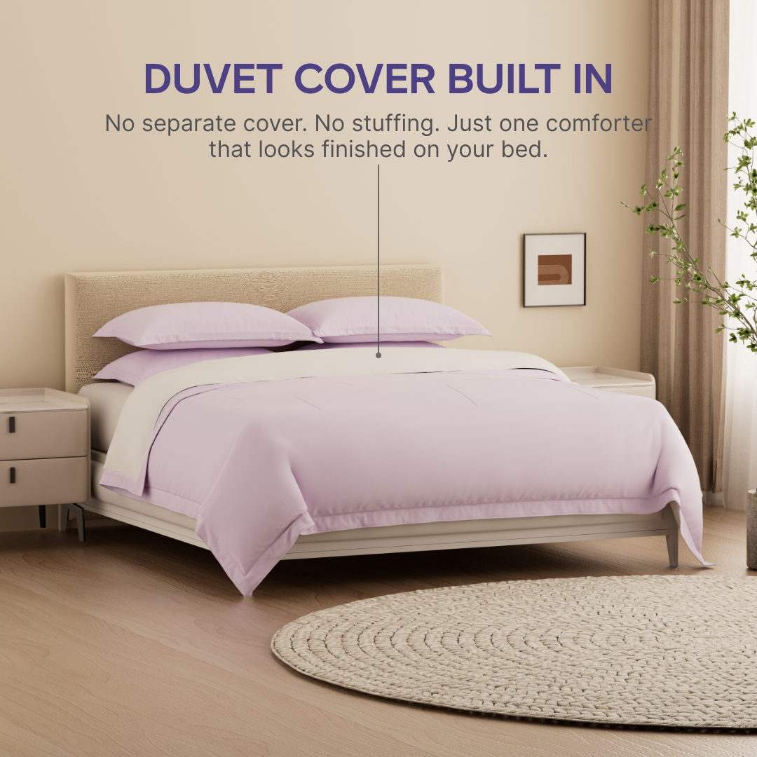 Temperature Control Dual-Layer Comforter: Ivory / Twin/Twin XL