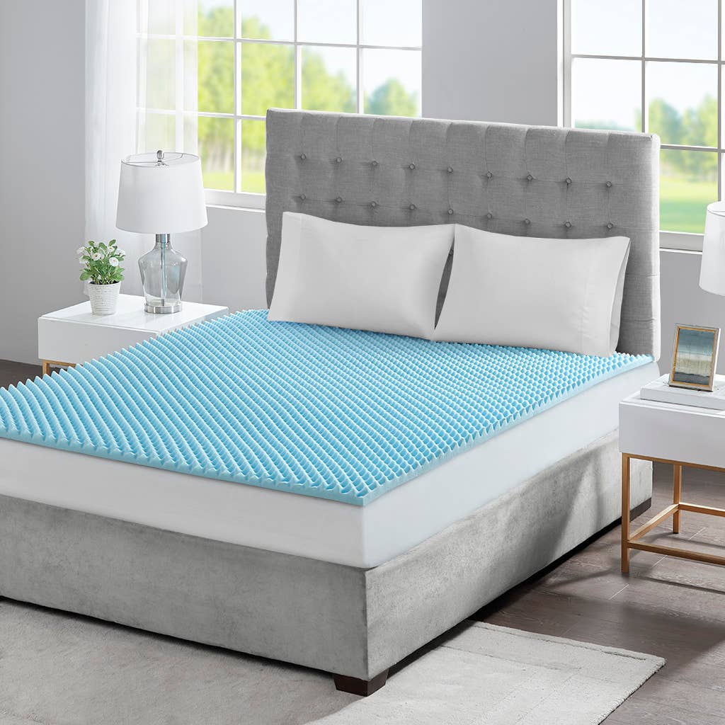 Cooling Gel Memory Foam Mattress Topper 1.5" or 3": Twin / 1.5" Thick